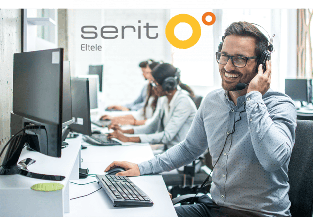 Man with Serit logo