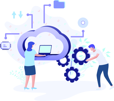 Cloud integration illustration 